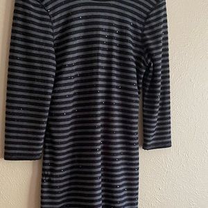 Express sequin light weight sweater dress.